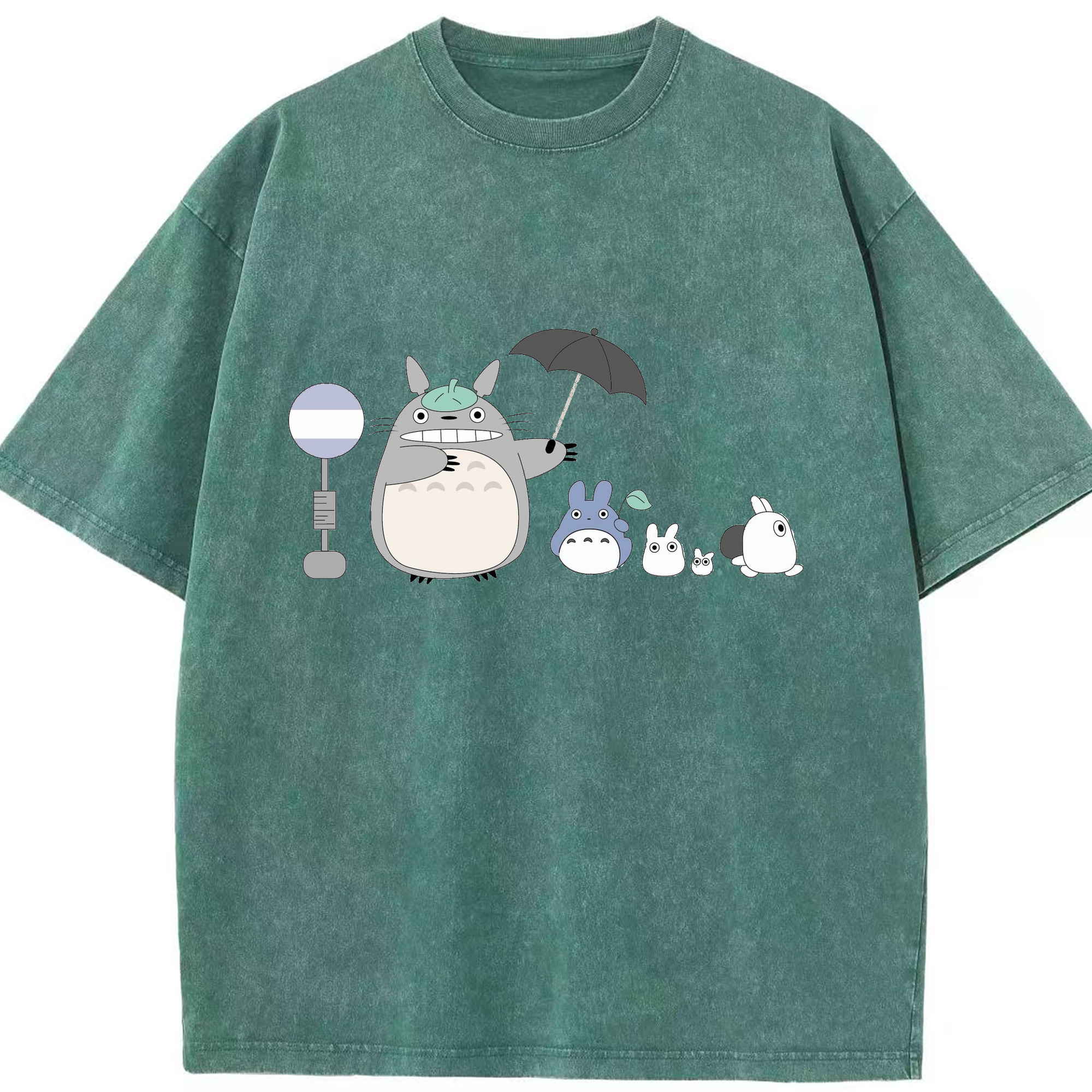 （画像用） となりのトトロ 草壁メイ 草壁サツキ My Neighbor Totoro Satsuki Kusakabe Mei Kusakabe 綿100% ヴィンテージ風 半袖Tシャツ（フロントプリント）